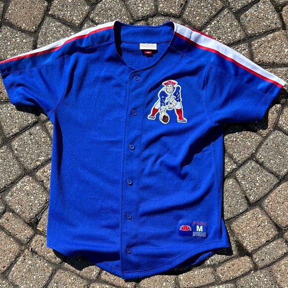 New England NFL Football Mitchell & Ness Jersey Sz M - Picture 1 of 9